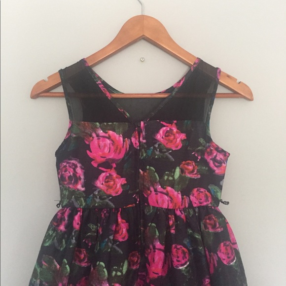 Black Floral Dress - Picture 5 of 6